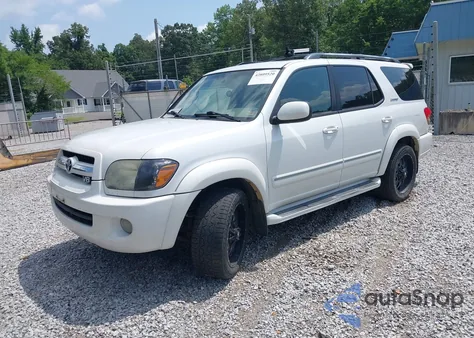 2006 Toyota Sequoia Limited V8 из США, поврежденный, VIN 5TDBT48A86S266568